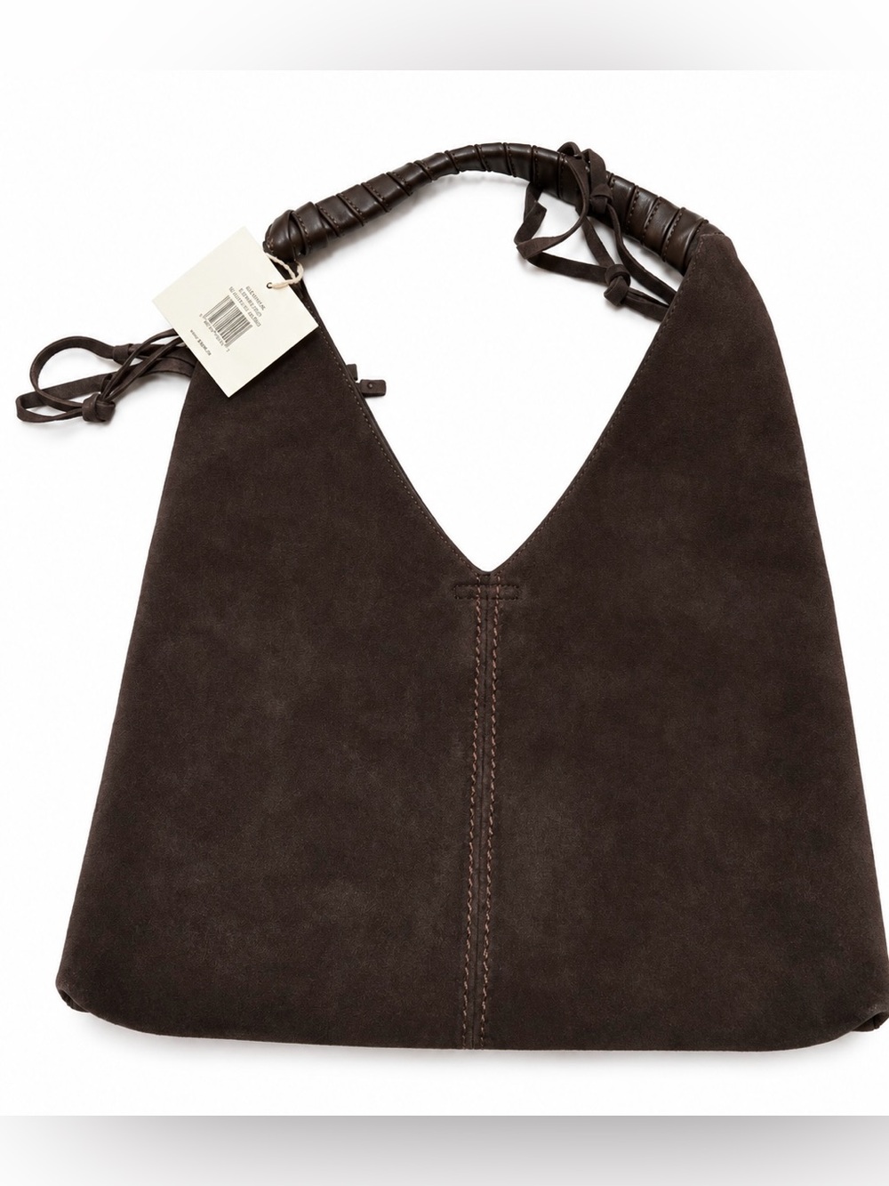 Dolce Vita Merrick Espresso Suede Slouchy Hobo Bag BNWT - Picture 15 of 16